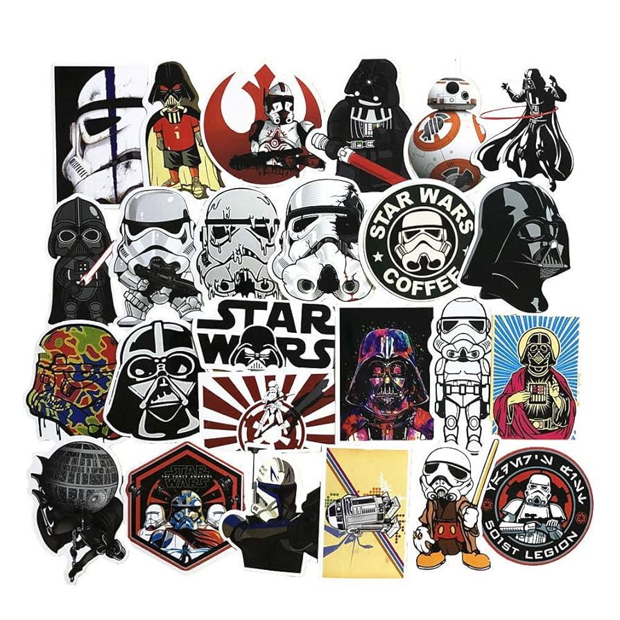 Amazon.co.jp: 25枚 スターウォーズ コミック 防水ステッカー